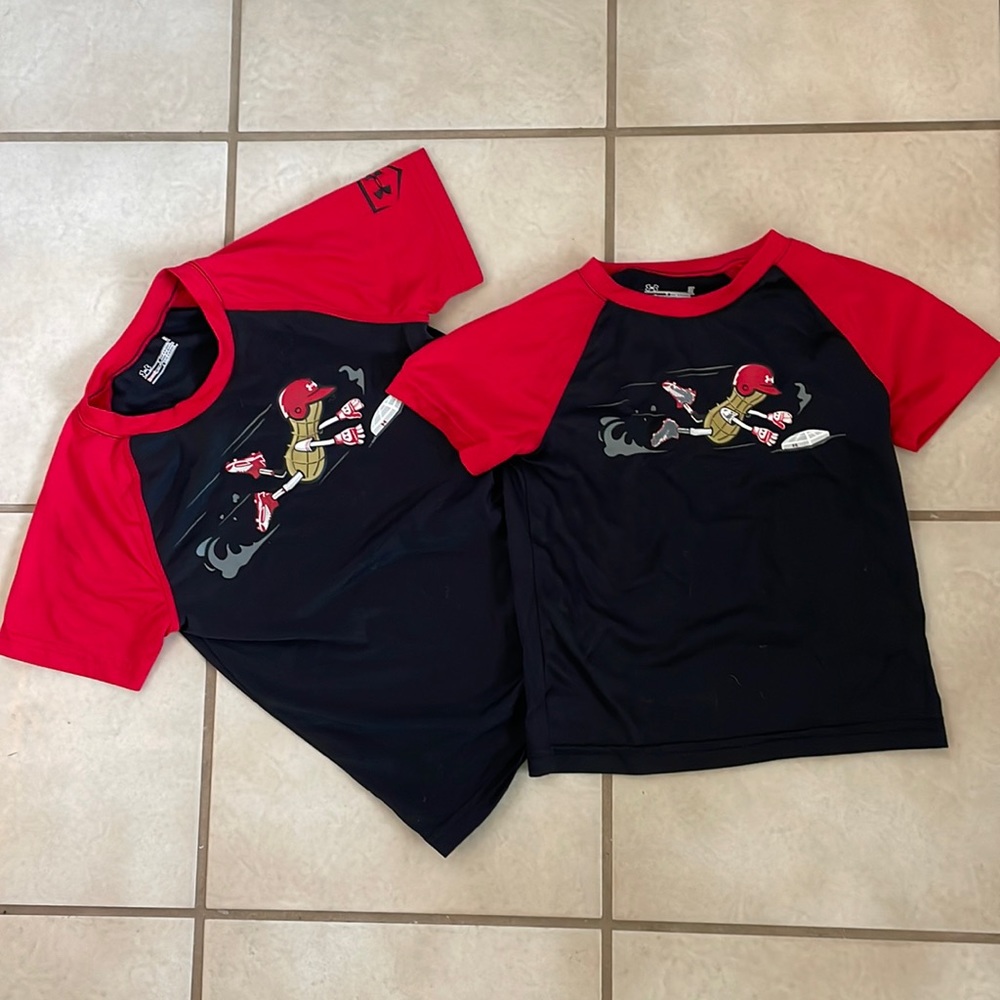 Under Armour baseball tee sibling set 5 & 3T